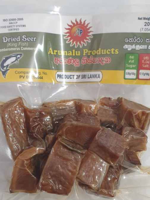 Arunalu Products Dried Seer Fish 200G